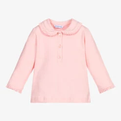 Mayoral Girls Pink Jersey Blouse