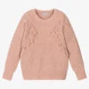 Mayoral Girls Pink Knitted Sweater