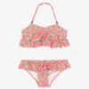 Mayoral Girls Pink Palm Print Bikini