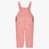 Mayoral Girls Pink Viscose Dungarees