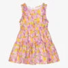 Mayoral Girls Purple Floral Dress