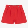 Mayoral Girls Red Pleated Shorts