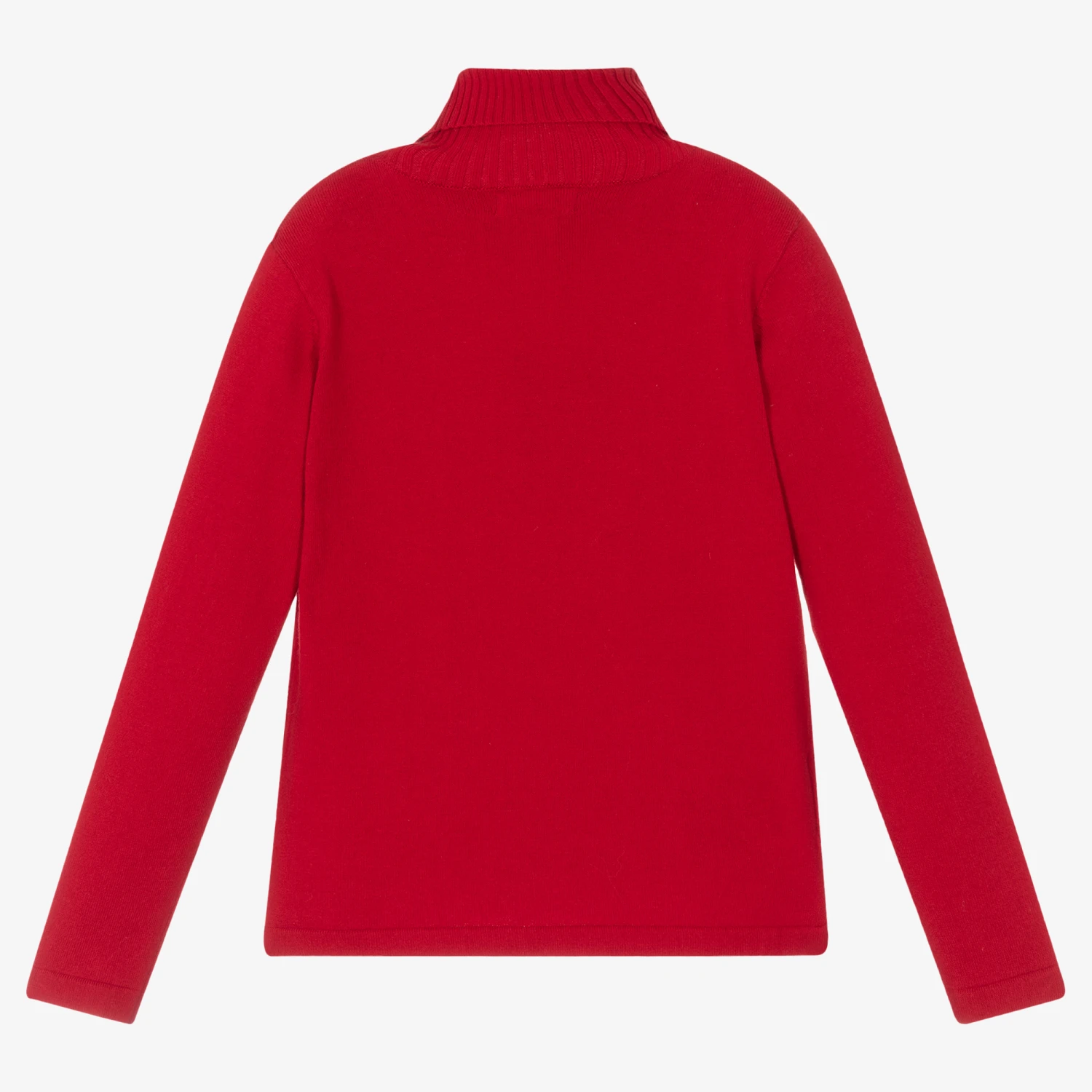 Mayoral Girls Red Roll Neck Top 2 Mayoral Girls Red Roll Neck Top - Image 2