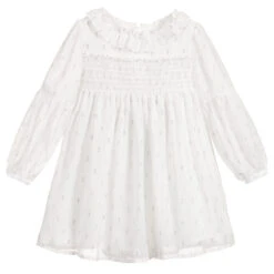 Mayoral Girls White Chiffon Dress