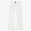 Mayoral Girls White Denim Flared Jeans