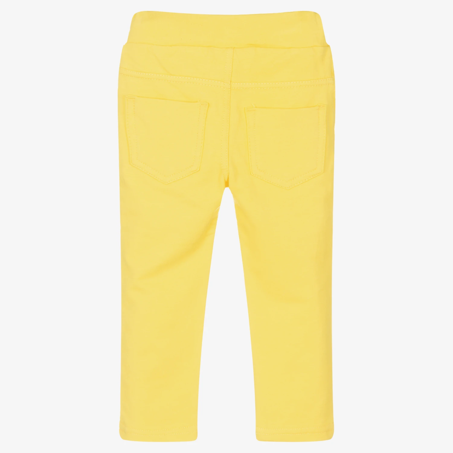 Mayoral Girls Yellow Cotton Jeggings 2 Mayoral Girls Yellow Cotton Jeggings - Image 2