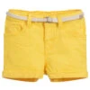 Mayoral Girls Yellow Denim Shorts