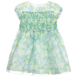 Mayoral Green & Blue Voile Dress