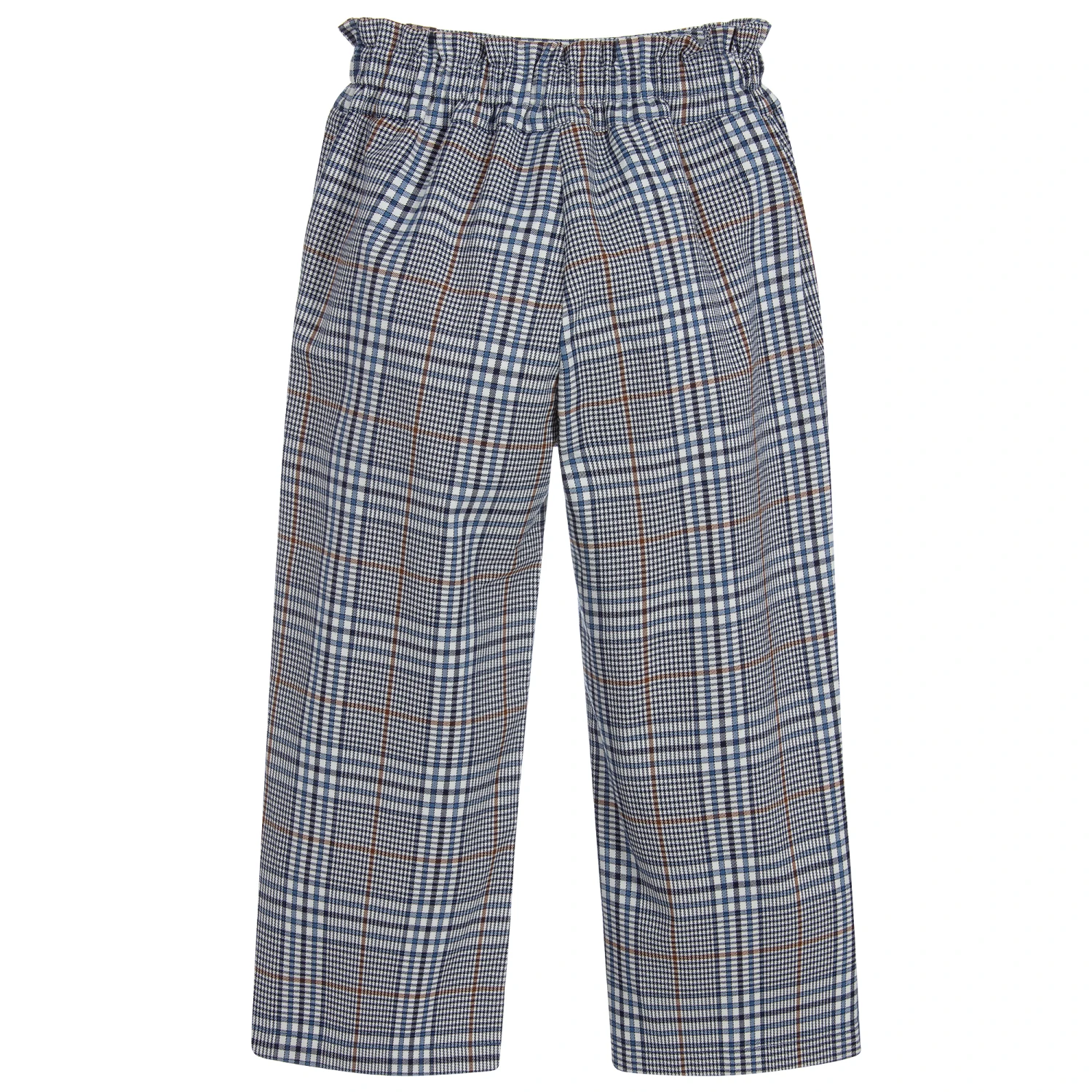 Mayoral Navy Blue Check Trousers 2 Mayoral Navy Blue Check Trousers - Image 2