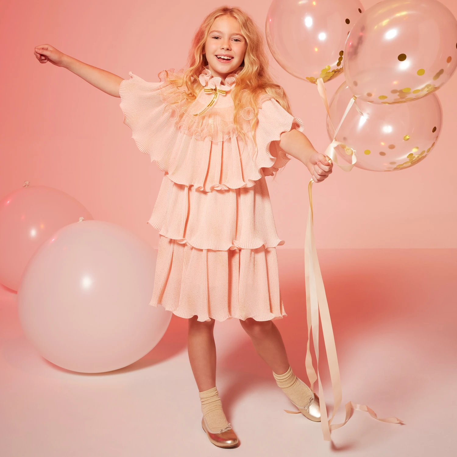 Mayoral Orange Assorted Socks (3 Pack) 2 Mayoral Orange Assorted Socks (3 Pack) - Image 2