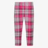 Mayoral Pink Cotton Check Leggings