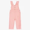 Mayoral Pink Cotton Denim Dungarees