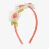 Mayoral Pink & Ivory Flower Hairband