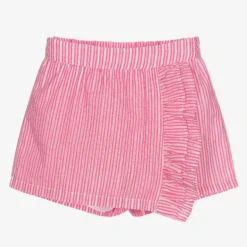 Mayoral Pink & White Stripe Skort