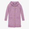 Mayoral Purple Knitted Long Cardigan
