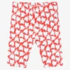 Mayoral Red Cotton Cat Leggings