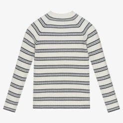 Mayoral Stripe Turtle Neck Sweater