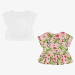 Mayoral White & Pink Cotton T-Shirts (2 Pack) -Deals Whimsy Collection Store mayoral white pink cotton t shirts 2 pack 497249 bc75d01d00546672907cf2d28dfbde898fc629ff