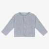 Mebi Baby Girls Blue Cotton Knit Cardigan