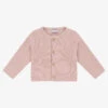 Mebi Baby Girls Pink Cotton Knit Cardigan
