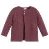 Mebi Dark Red Knitted Cardigan
