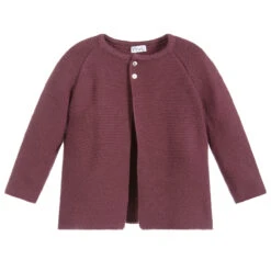 Mebi Dark Red Knitted Cardigan