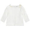 Mebi Ivory Cotton Baby Sweater