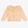 Mebi Orange Cotton Knitted Cardigan