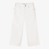 Michael Kors Kids Girls White Cotton Jeans