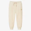 Michael Kors Kids Girls Ivory Velour Joggers