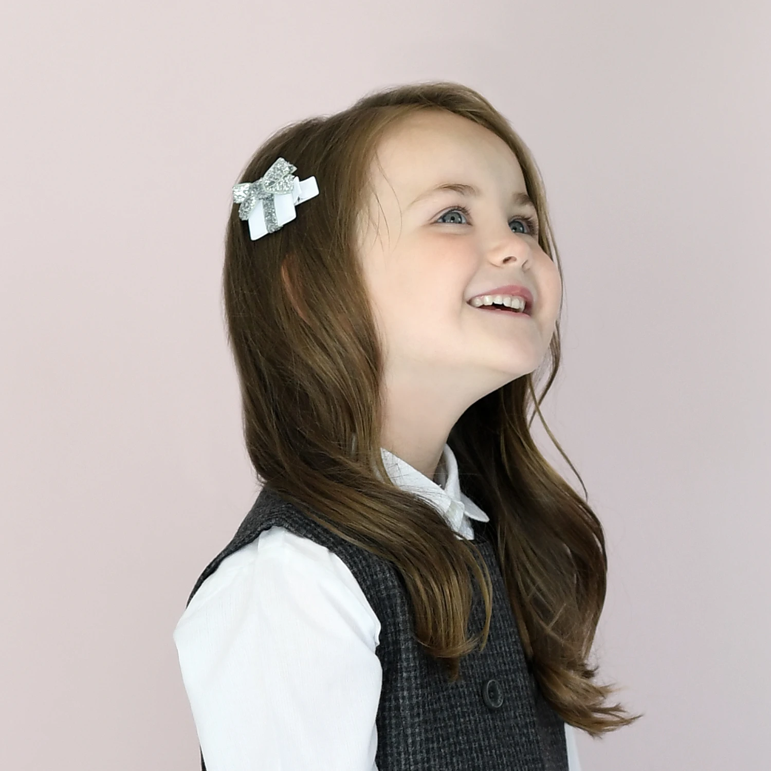 Milledeux Red & Silver Hair Clips (3pk) 2 Milledeux Red & Silver Hair Clips (3pk) - Image 2