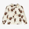Mini Rodini Girls Ivory Camp Flannel Shirt