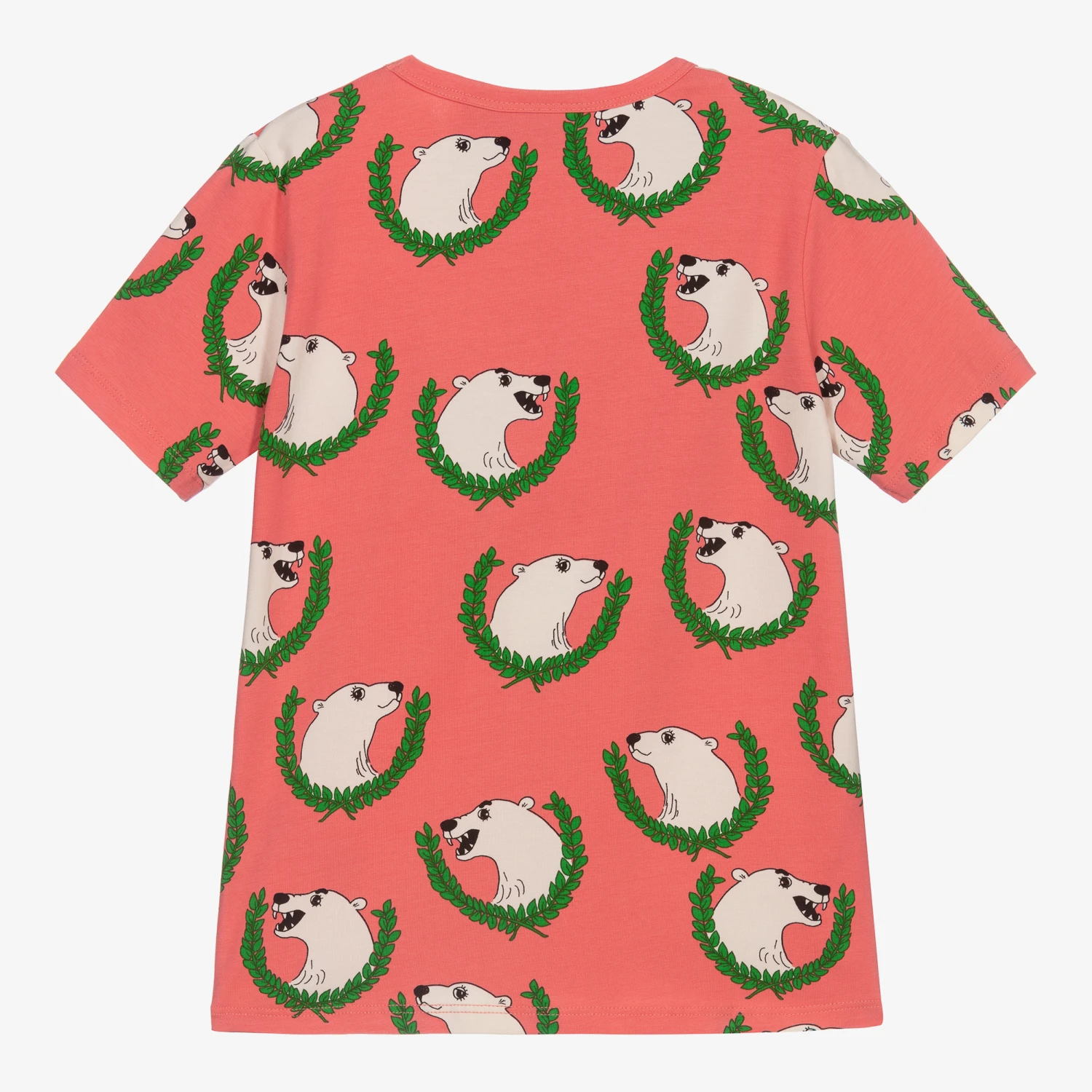 Mini Rodini Pink Polar Bear T-Shirt 3 Mini Rodini Pink Polar Bear T-Shirt - Image 3