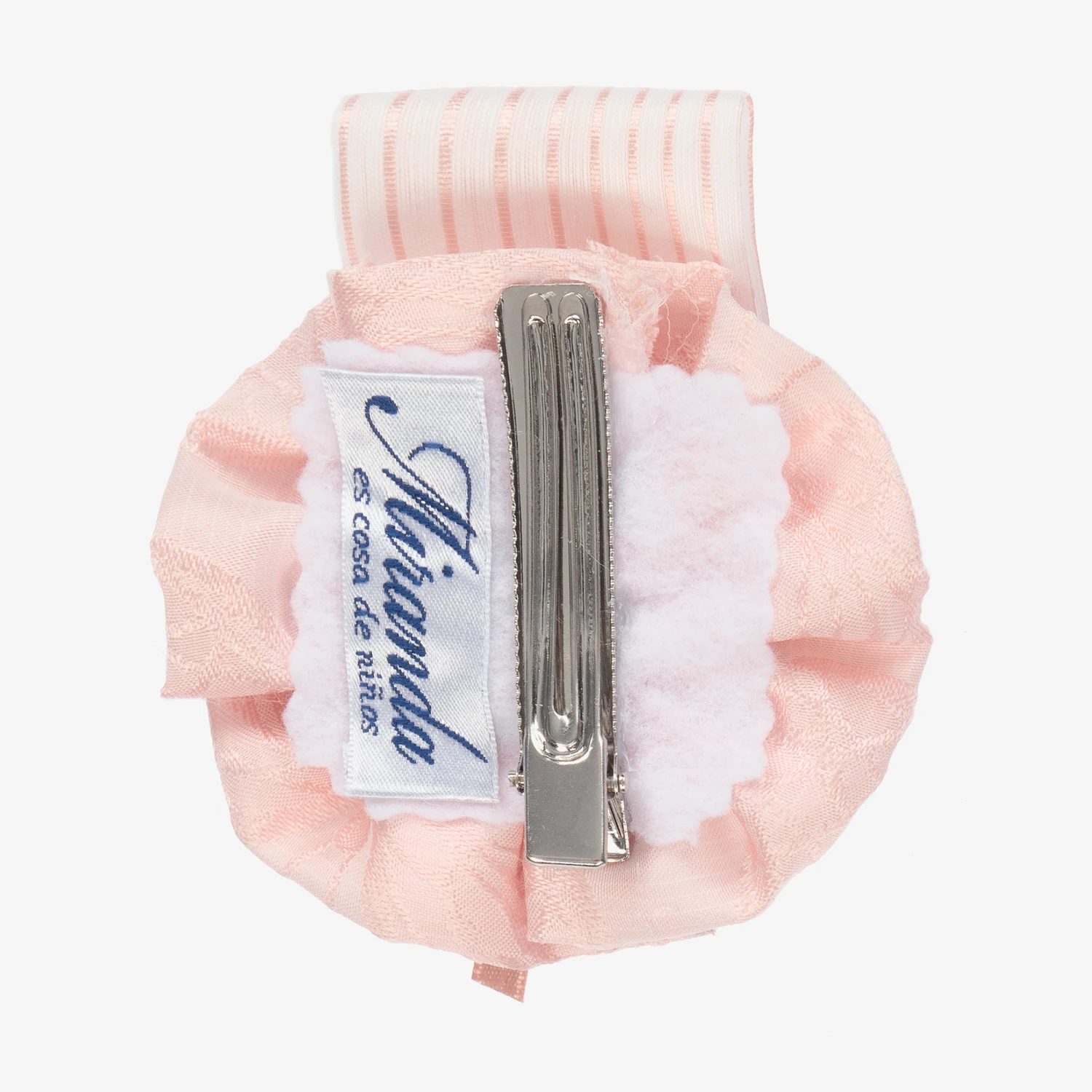 Miranda Pink Bow Hair Clip (10cm) 2 Miranda Pink Bow Hair Clip (10cm) - Image 2