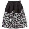 Miss Blumarine Girls Black & White Skirt
