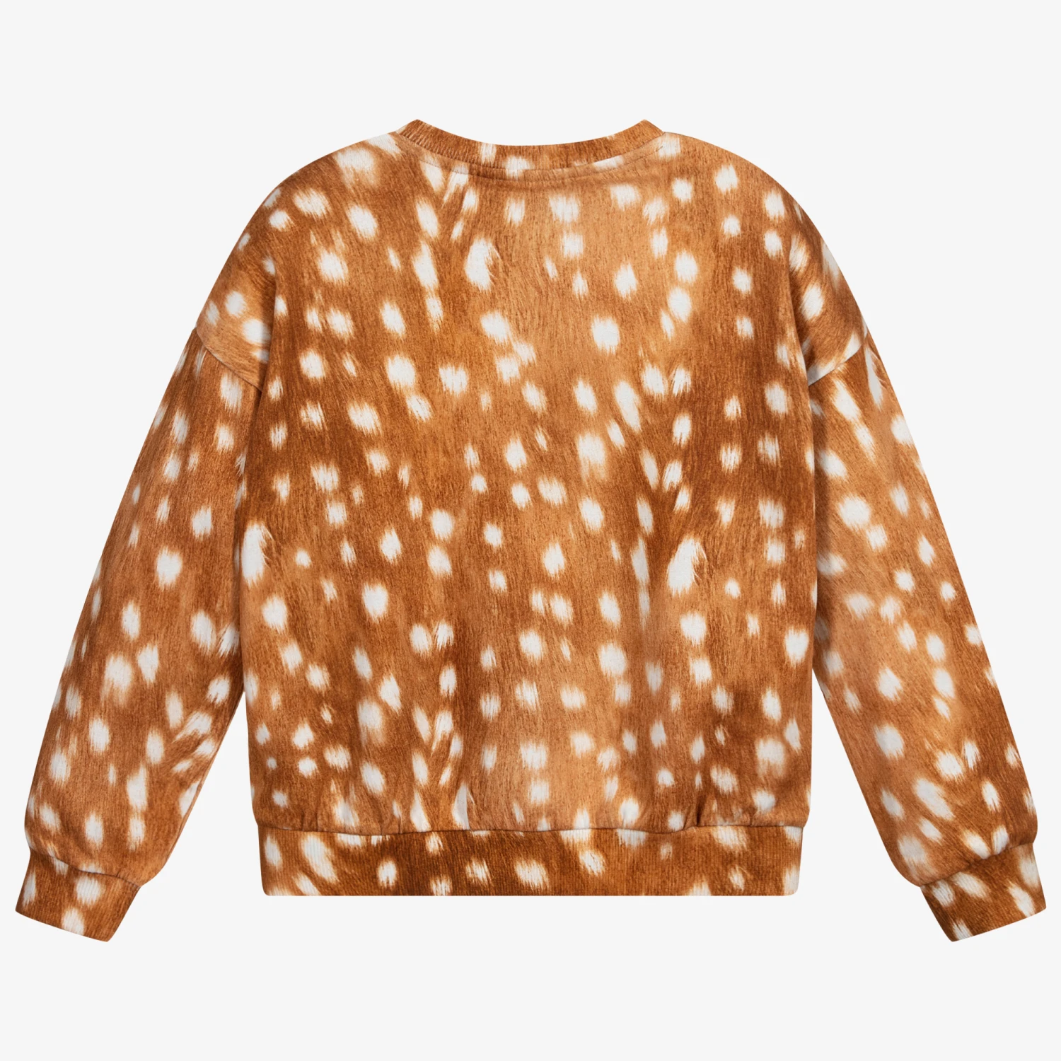 Molo Beige Deer Print Sweatshirt 3 Molo Beige Deer Print Sweatshirt - Image 3