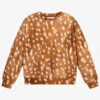 Molo Beige Deer Print Sweatshirt
