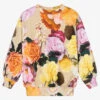 Molo Beige Floral Organic Cotton Sweatshirt