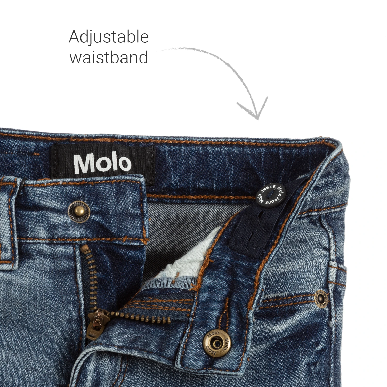 Molo Blue Flared Slim-Fit Jeans 4 Molo Blue Flared Slim-Fit Jeans - Image 4