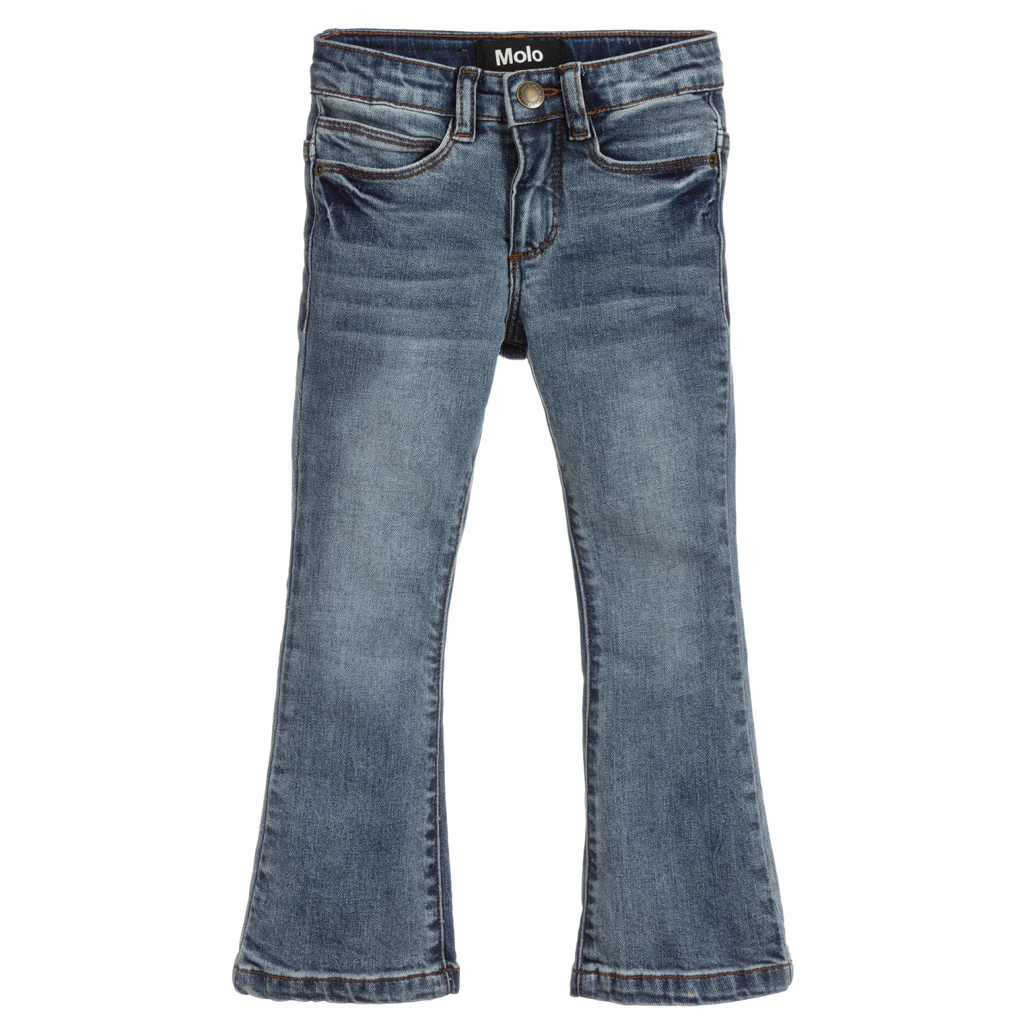 Molo Blue Flared Slim-Fit Jeans 1 Molo Blue Flared Slim-Fit Jeans