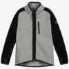 Molo Blue & Grey Zip-Up Fleece