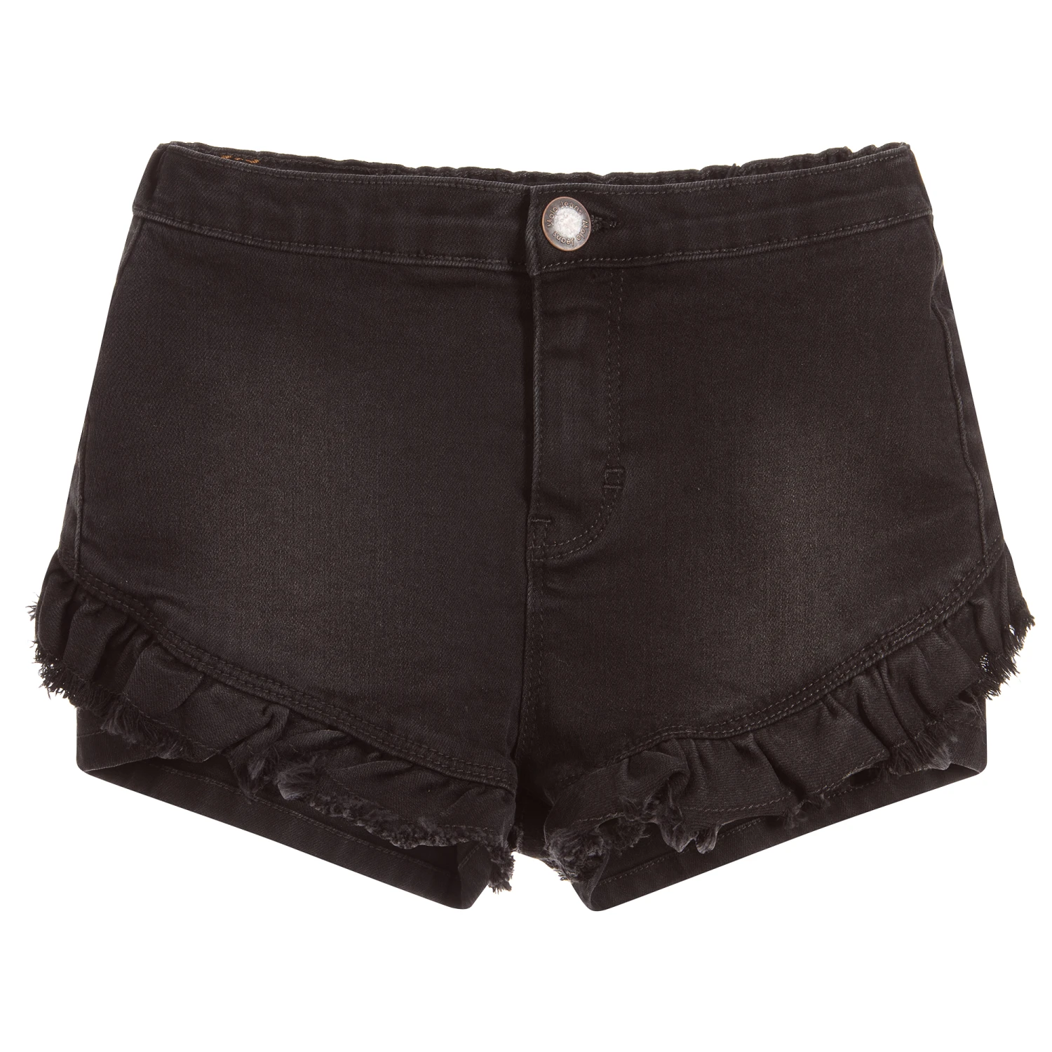 Molo Girls Black Denim Shorts 1 Molo Girls Black Denim Shorts