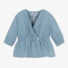 Molo Girls Blue Chambray Blouse