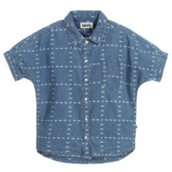 Molo Girls Blue Chambray Shirt -Deals Whimsy Collection Store molo girls blue chambray shirt 258354 a93b4a9b72d1599e4938fff0a6e9792d50b6c6d3