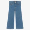 Molo Girls Blue Flared Denim Jeans