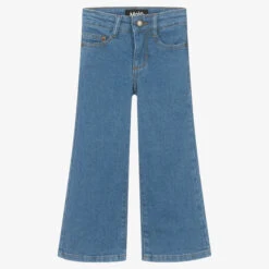 Molo Girls Blue Flared Denim Jeans