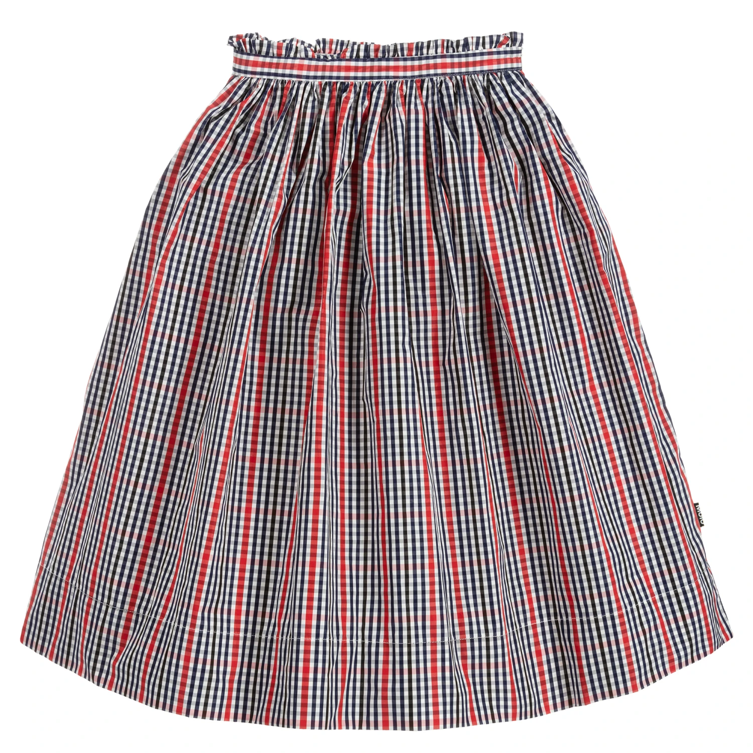 Molo Girls Blue & Red Check Skirt 1 Molo Girls Blue & Red Check Skirt
