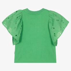 Molo Girls Green Cotton Broderie Anglaise T-Shirt -Deals Whimsy Collection Store molo girls green cotton broderie anglaise t shirt 482175 31ce0df7defad8316023f3b36d23398a28253d93