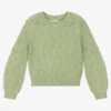 Molo Girls Green Wool Sweater