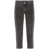 Molo Girls Grey Slim-Fit Jeans
